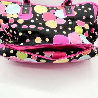 SONOMA ~ Polk-A-Dot Diaper Bag With Changing Pad ~ New