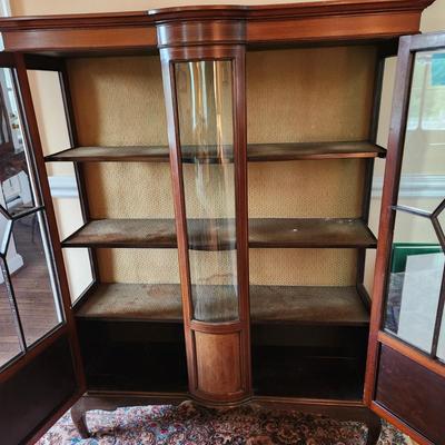 Antique Curio China Display Cabinet Walter Carter Depository Manchester 48x14x61