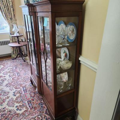Antique Curio China Display Cabinet Walter Carter Depository Manchester 48x14x61