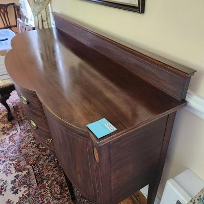 Potthast Federal Style Mahogany Credenza Sideboard Server 63x23.5x39H