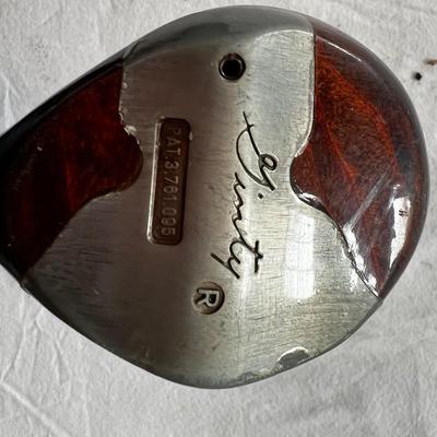 U728 Vintage Wood Gold Clubs