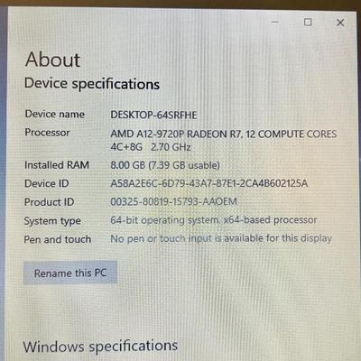 LENOVO ~ Ideapad 320 ~ 15.5" Laptop
