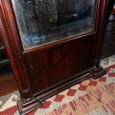 732 Antique Mahogany Mirror
