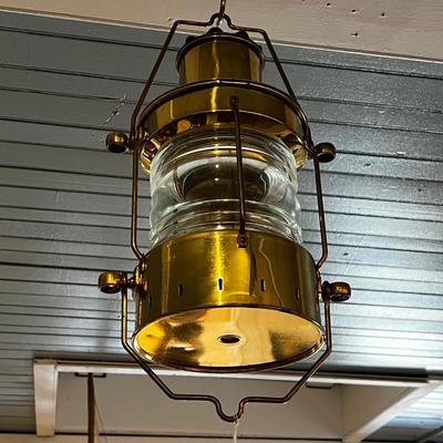 N734 Vintage Brass Nautical Ships Lantern