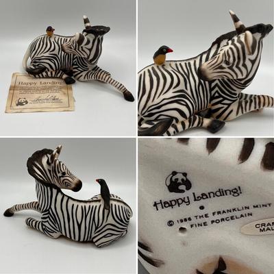 FRANKLIN MINT ~ Lot Of Seven (7) Ceramic Animal Figurines