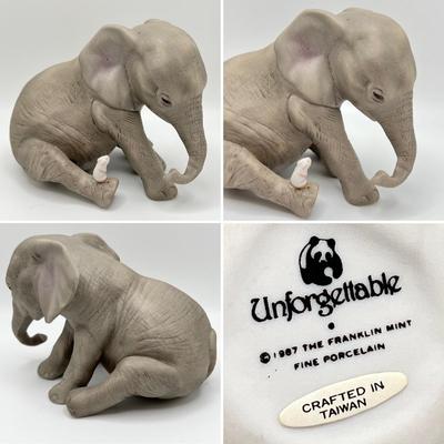 FRANKLIN MINT ~ Lot Of Seven (7) Ceramic Animal Figurines