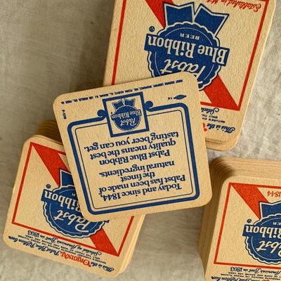 Vintage Budweiser paper coasters