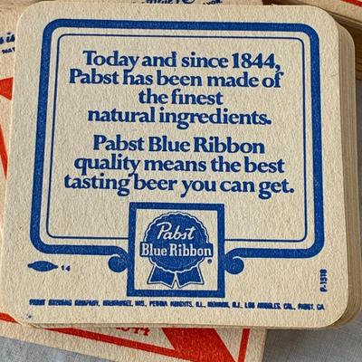 Vintage Budweiser paper coasters