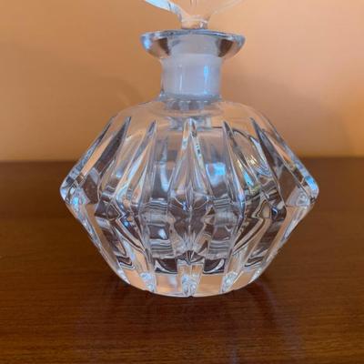 Vintage Cut glass perfume bottle with stopper