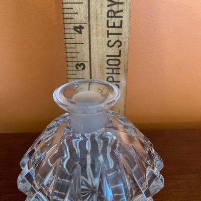 Vintage Cut glass perfume bottle with stopper