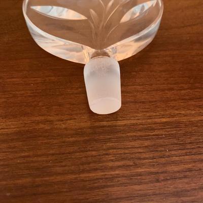 Vintage Cut glass perfume bottle with stopper