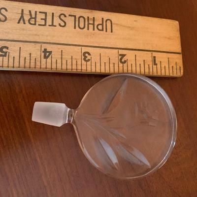 Vintage Cut glass perfume bottle with stopper