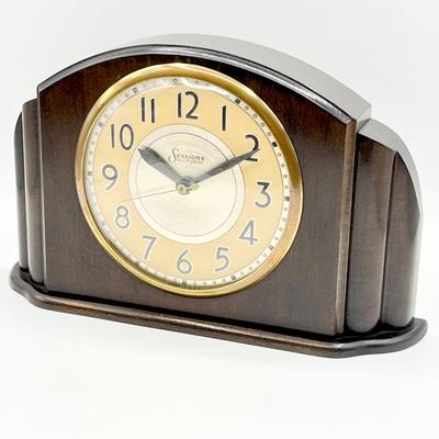 SESSIONS ~ Self Starting Solid Wood Mantle Clock