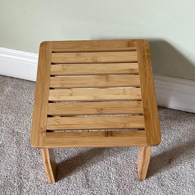 TOILETTREE ~ Bamboo Bench With Foot Stool ~ New