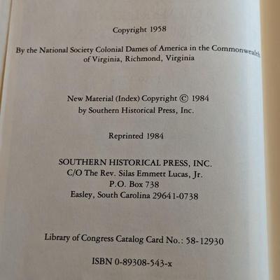 Register of Albemarle Parish, Surry and Sussex Counties 1739-1778 HC book