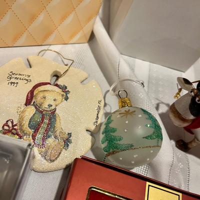 Ornaments in boxes