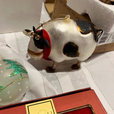 Ornaments in boxes