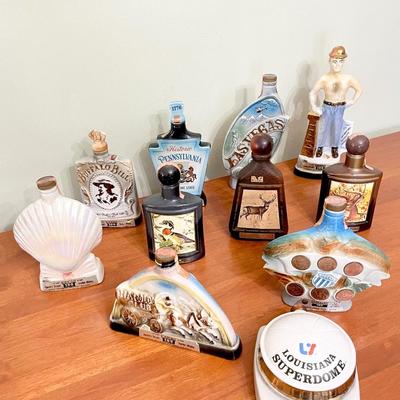 JIM BEAM ~ Vtg. Collection Of Eleven (11) Decanters