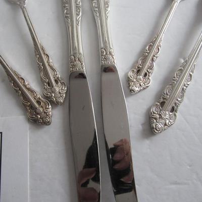 Vintage Silver Plate Flatware Pieces, Lillianne Pattern, Ecko, Korea