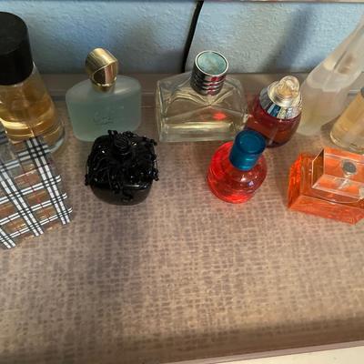 Tray of perfume