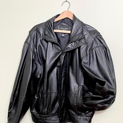 JUNCTION WEST ~ Menâ€™s Size Medium ~ Black Leather Jacket