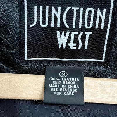 JUNCTION WEST ~ Menâ€™s Size Medium ~ Black Leather Jacket
