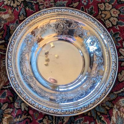 King Edward Gorham sterling silver round serving bowl 9 3/4"
