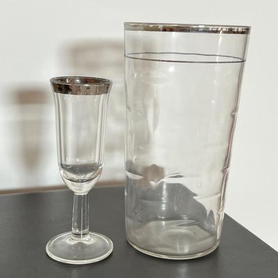 Vintage Art Deco Glassware and Decanter Lot