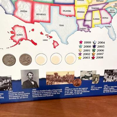 50 States Quarters ~ Denver & Philadelphia ~ Holds 100 Quarters