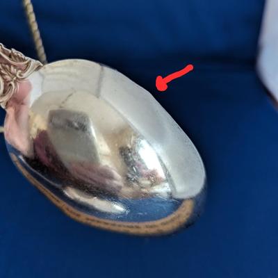 2 (Pair) Tablespoon (Serving Spoons) King Edward (Sterling, 1936, No Monos) by GORHAM SILVER