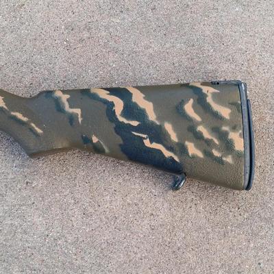 Camouflage rifle stock