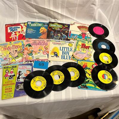 Kids 45 records lot