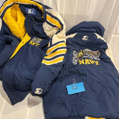 2 Starter Brand Navy Coats