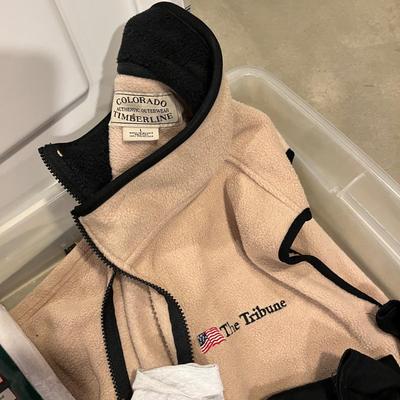 Tub of clothing accessories