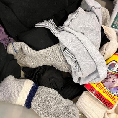 Tub of clothing accessories