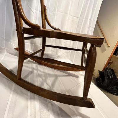 Antique sewing rocker