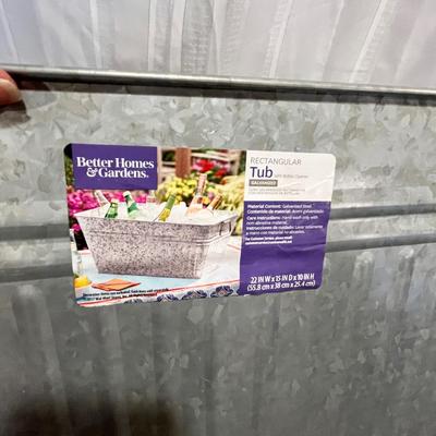 Galvanized tub
