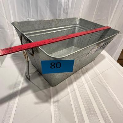 Galvanized tub