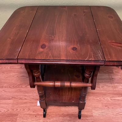 Vintage table with fold sides