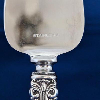 Cheese Server with Stainless Blade King Edward (Sterling, 1936, No Monos) by GORHAM SILVER