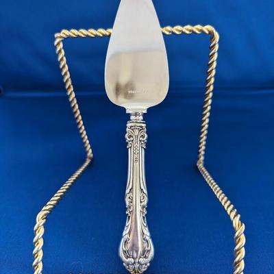 Cheese Server with Stainless Blade King Edward (Sterling, 1936, No Monos) by GORHAM SILVER