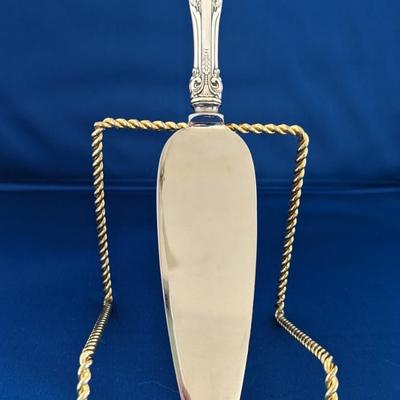 Pie Server with Stainless Blade King Edward (Sterling, 1936, No Monos) by GORHAM SILVER 9 5/8"