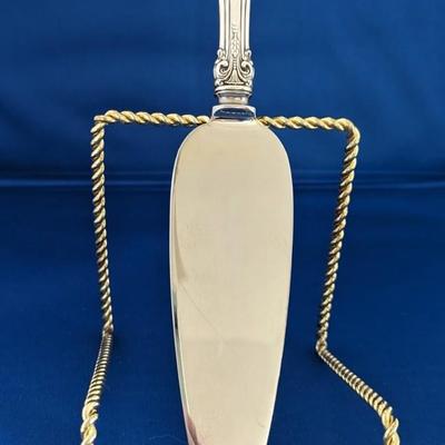 Pie Server with Stainless Blade King Edward (Sterling, 1936, No Monos) by GORHAM SILVER 9 5/8"