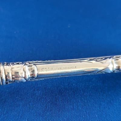 Pie Server with Stainless Blade King Edward (Sterling, 1936, No Monos) by GORHAM SILVER 9 5/8"
