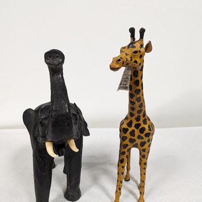 Elephant & Giraffe Figures