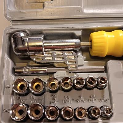 41-piece Angle driver set with blow molded case