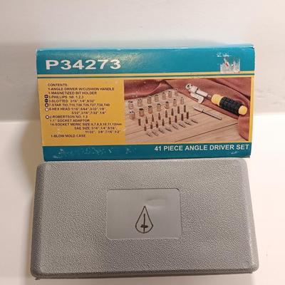 41-piece Angle driver set with blow molded case