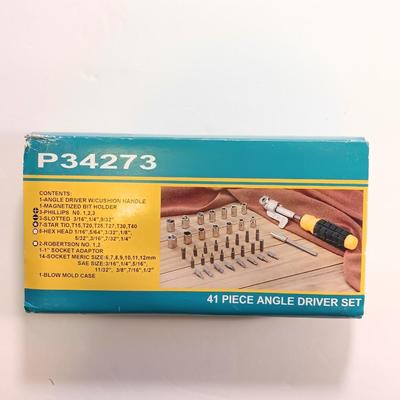 41-piece Angle driver set with blow molded case