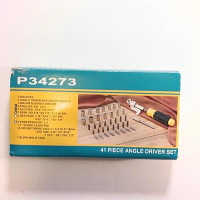 41-piece Angle driver set with blow molded case