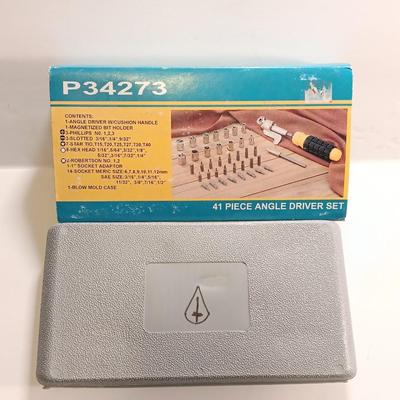 41-piece Angle driver set with blow molded case